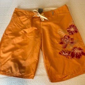 Trespass Board Shorts, Orange, Size Junior's Medium